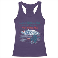 Greenland Is Not for Sale Racerback Tank Top Funny Nihilist Penguin Greenland Political Meme FDT