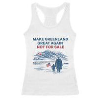 Greenland Is Not for Sale Racerback Tank Top Funny Nihilist Penguin Greenland Political Meme FDT