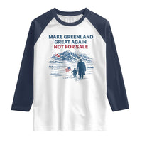Greenland Is Not for Sale Raglan Shirt Funny Nihilist Penguin Greenland Political Meme FDT