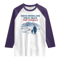 Greenland Is Not for Sale Raglan Shirt Funny Nihilist Penguin Greenland Political Meme FDT