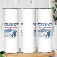 Greenland Is Not for Sale Skinny Tumbler Funny Nihilist Penguin Greenland Political Meme FDT