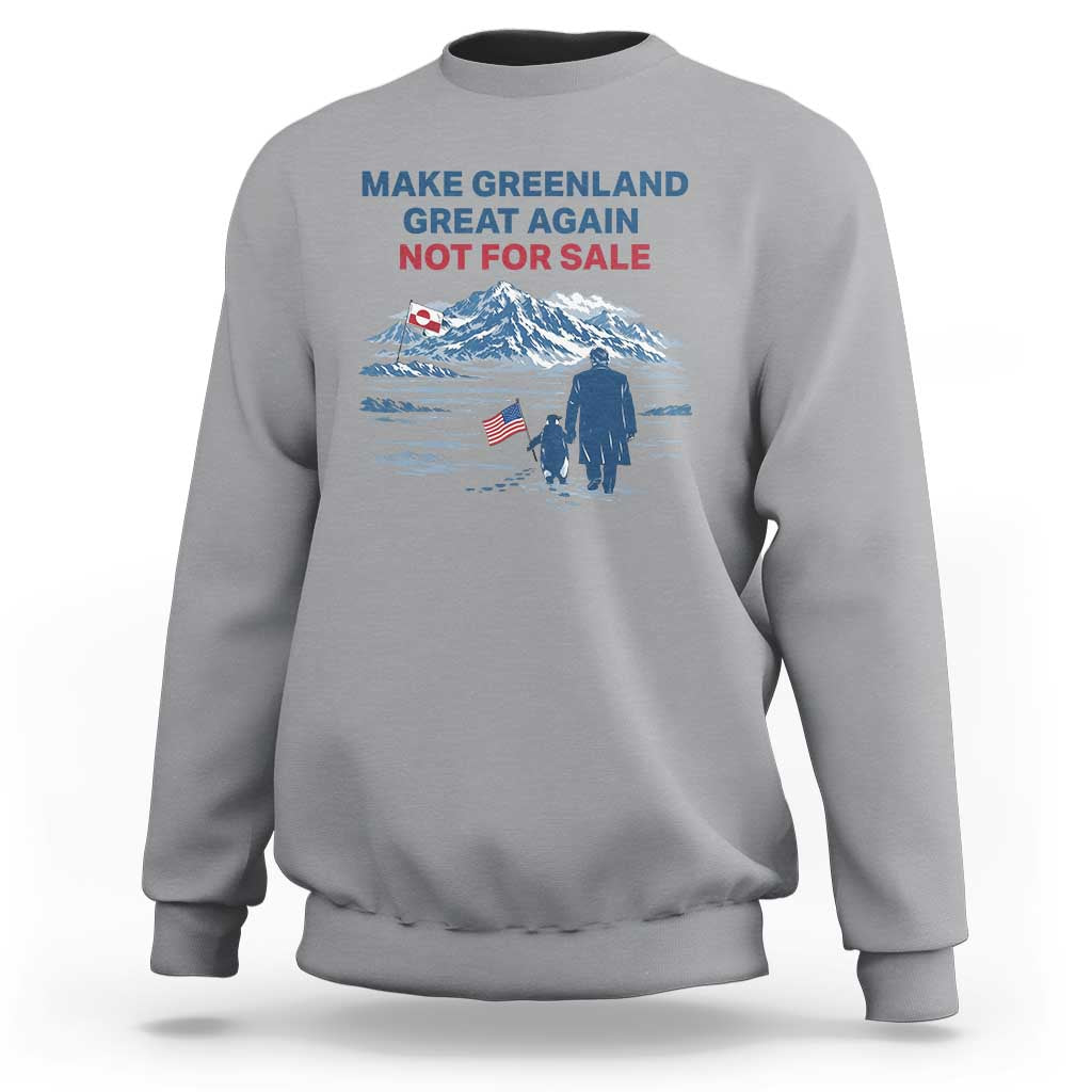 Greenland Is Not for Sale Sweatshirt Funny Nihilist Penguin Greenland Political Meme FDT