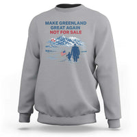 Greenland Is Not for Sale Sweatshirt Funny Nihilist Penguin Greenland Political Meme FDT