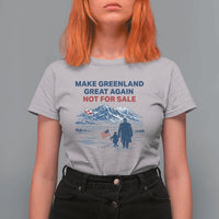 Greenland Is Not for Sale T Shirt For Women Funny Nihilist Penguin Greenland Political Meme FDT