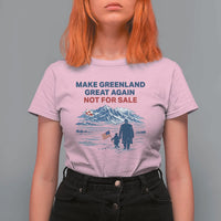 Greenland Is Not for Sale T Shirt For Women Funny Nihilist Penguin Greenland Political Meme FDT