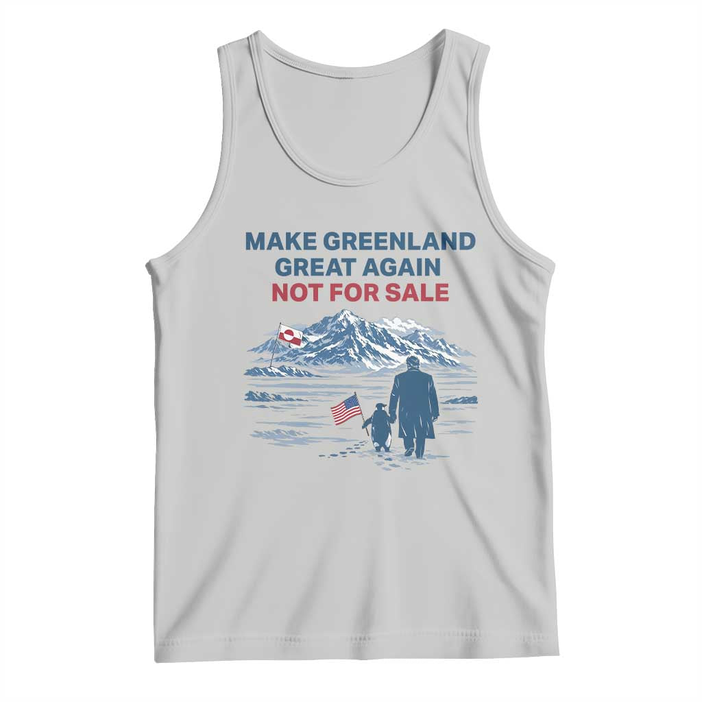 Greenland Is Not for Sale Tank Top Funny Nihilist Penguin Greenland Political Meme FDT