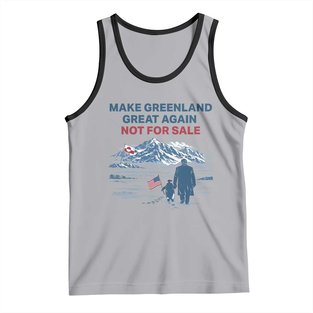 Greenland Is Not for Sale Tank Top Funny Nihilist Penguin Greenland Political Meme FDT