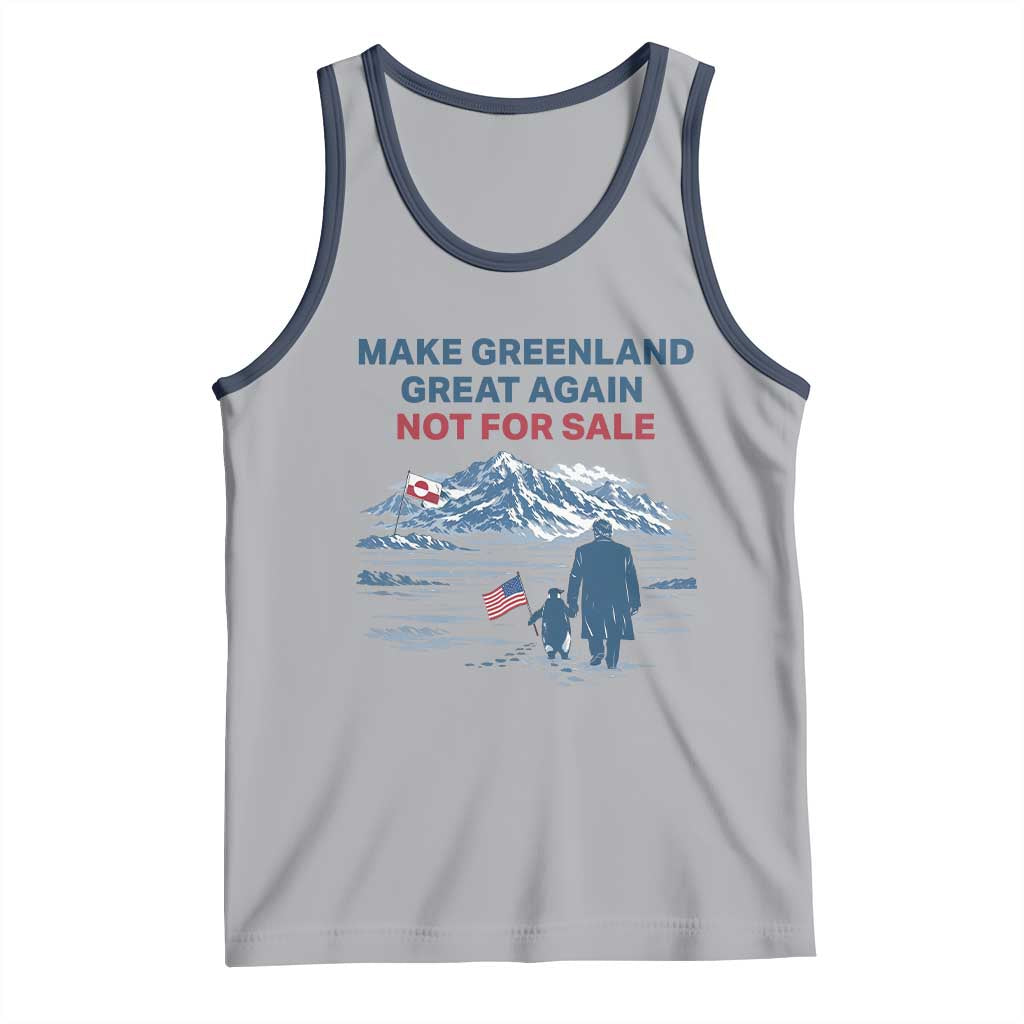 Greenland Is Not for Sale Tank Top Funny Nihilist Penguin Greenland Political Meme FDT