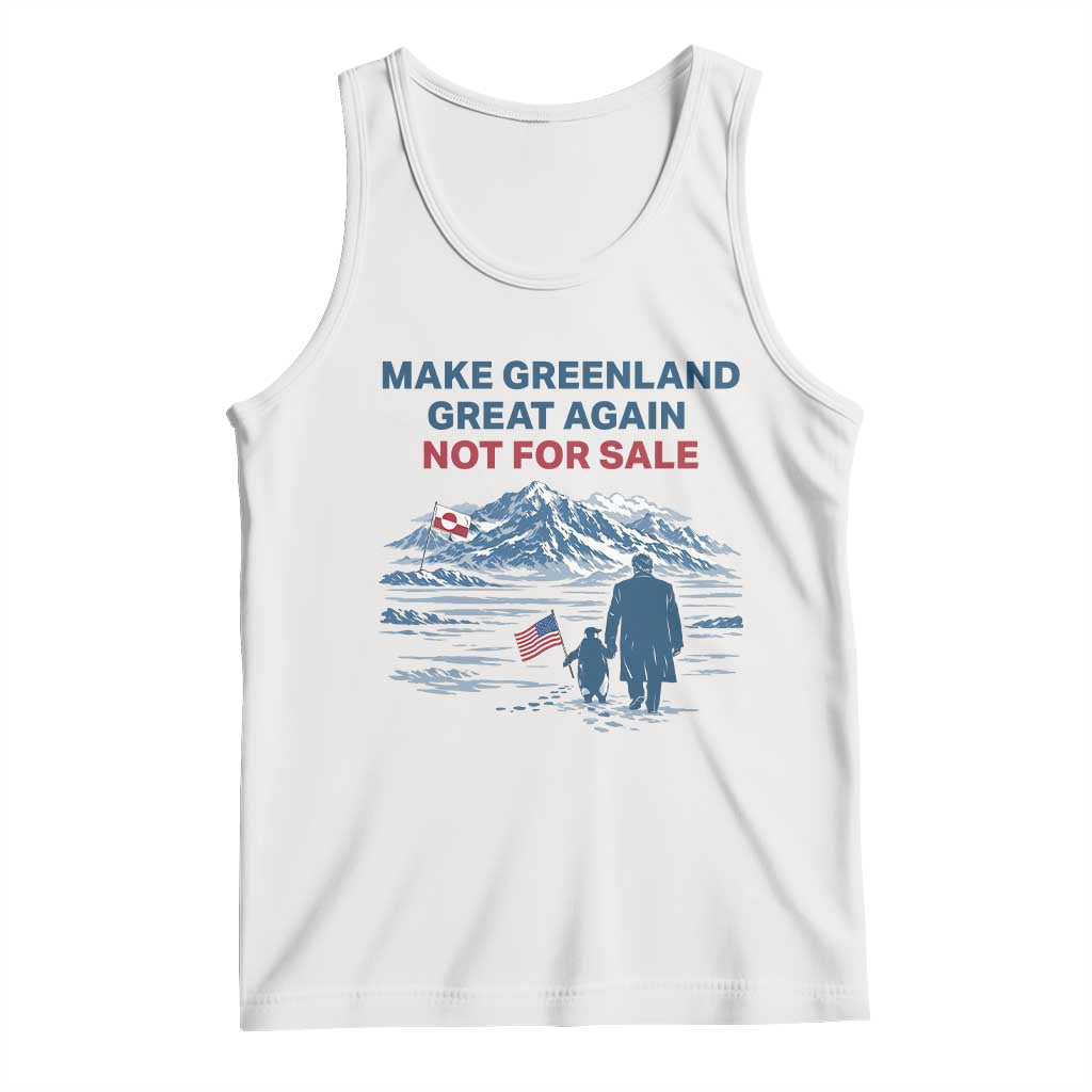 Greenland Is Not for Sale Tank Top Funny Nihilist Penguin Greenland Political Meme FDT