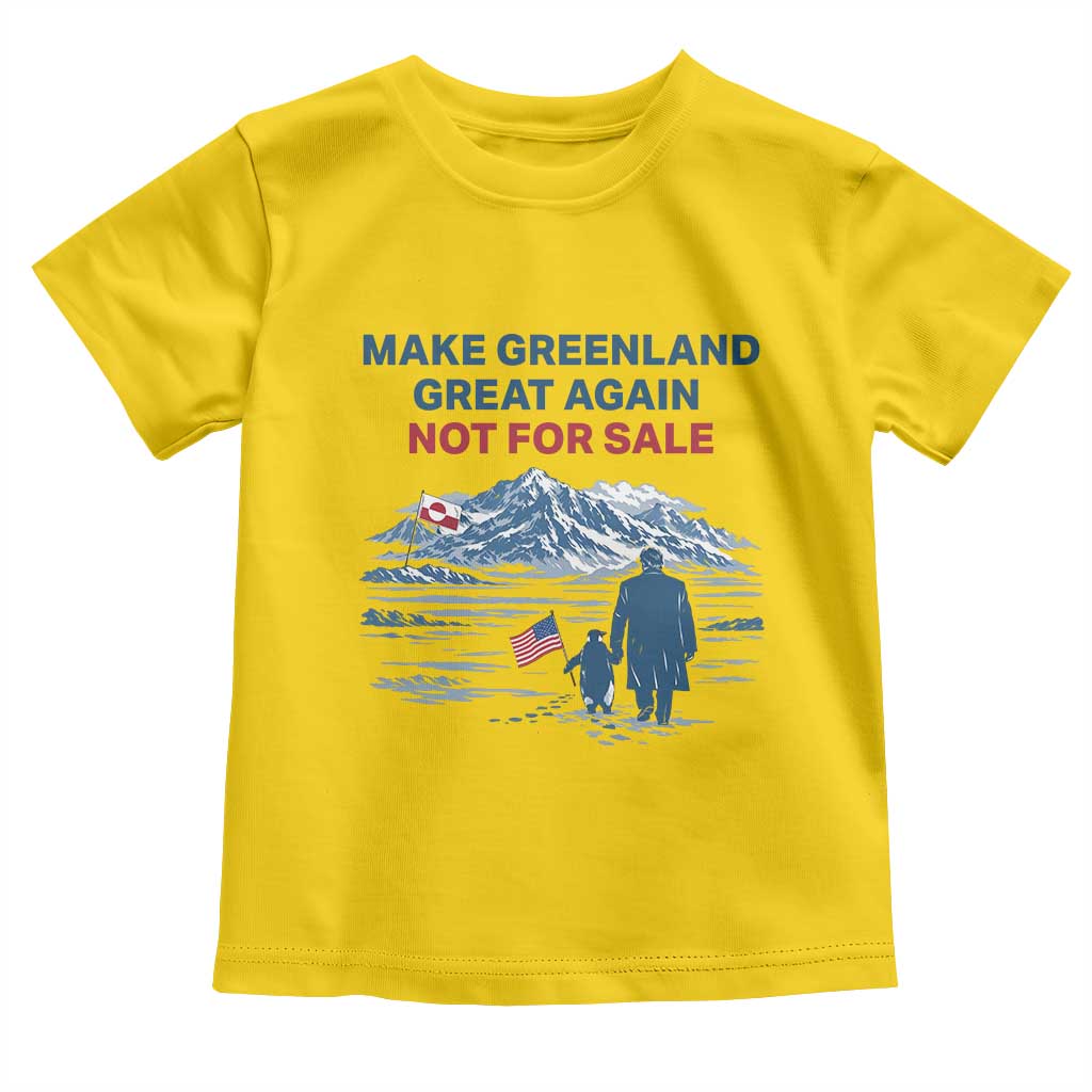 Greenland Is Not for Sale Toddler T Shirt Funny Nihilist Penguin Greenland Political Meme FDT