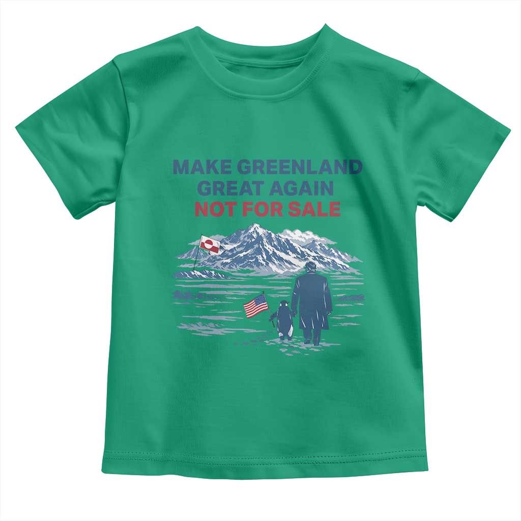 Greenland Is Not for Sale Toddler T Shirt Funny Nihilist Penguin Greenland Political Meme FDT