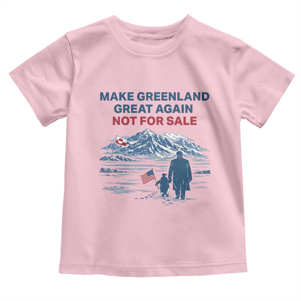 Greenland Is Not for Sale Toddler T Shirt Funny Nihilist Penguin Greenland Political Meme FDT