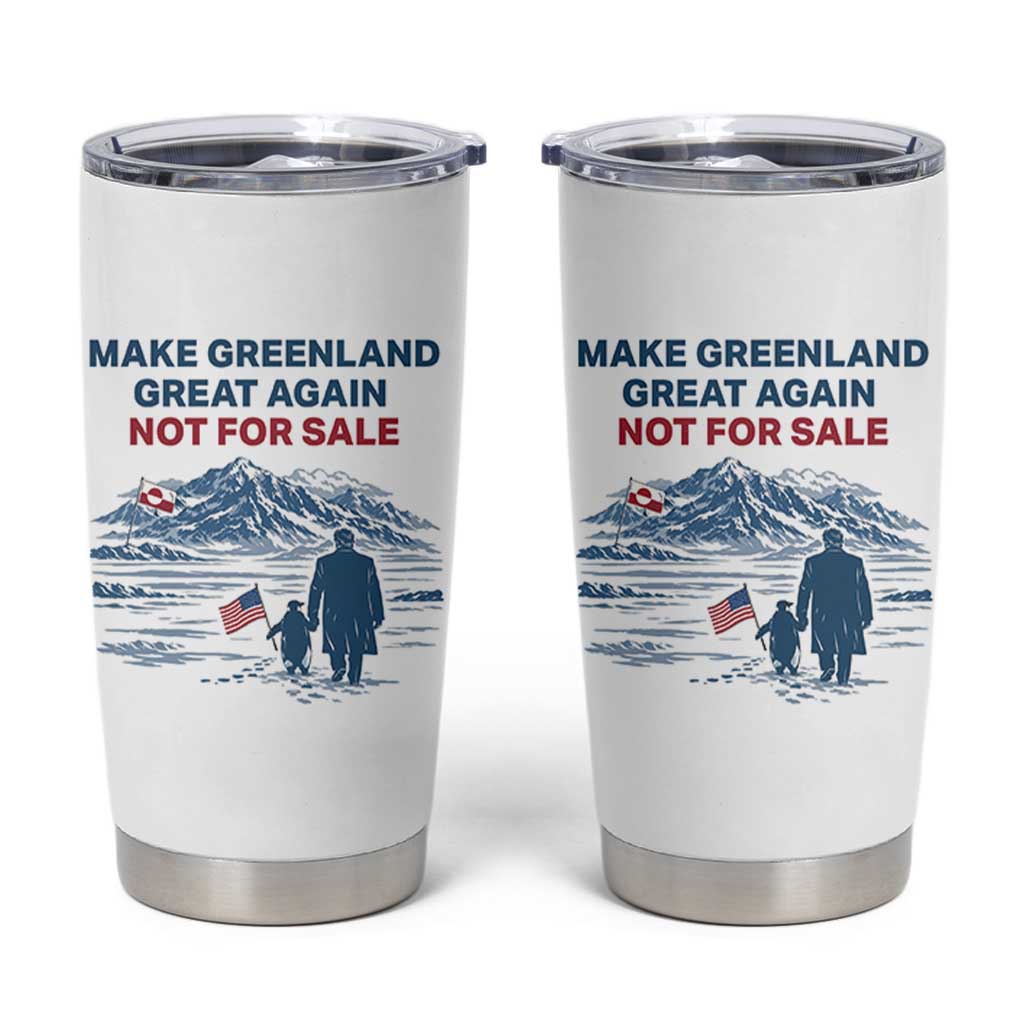 Greenland Is Not for Sale Tumbler Cup Funny Nihilist Penguin Greenland Political Meme FDT