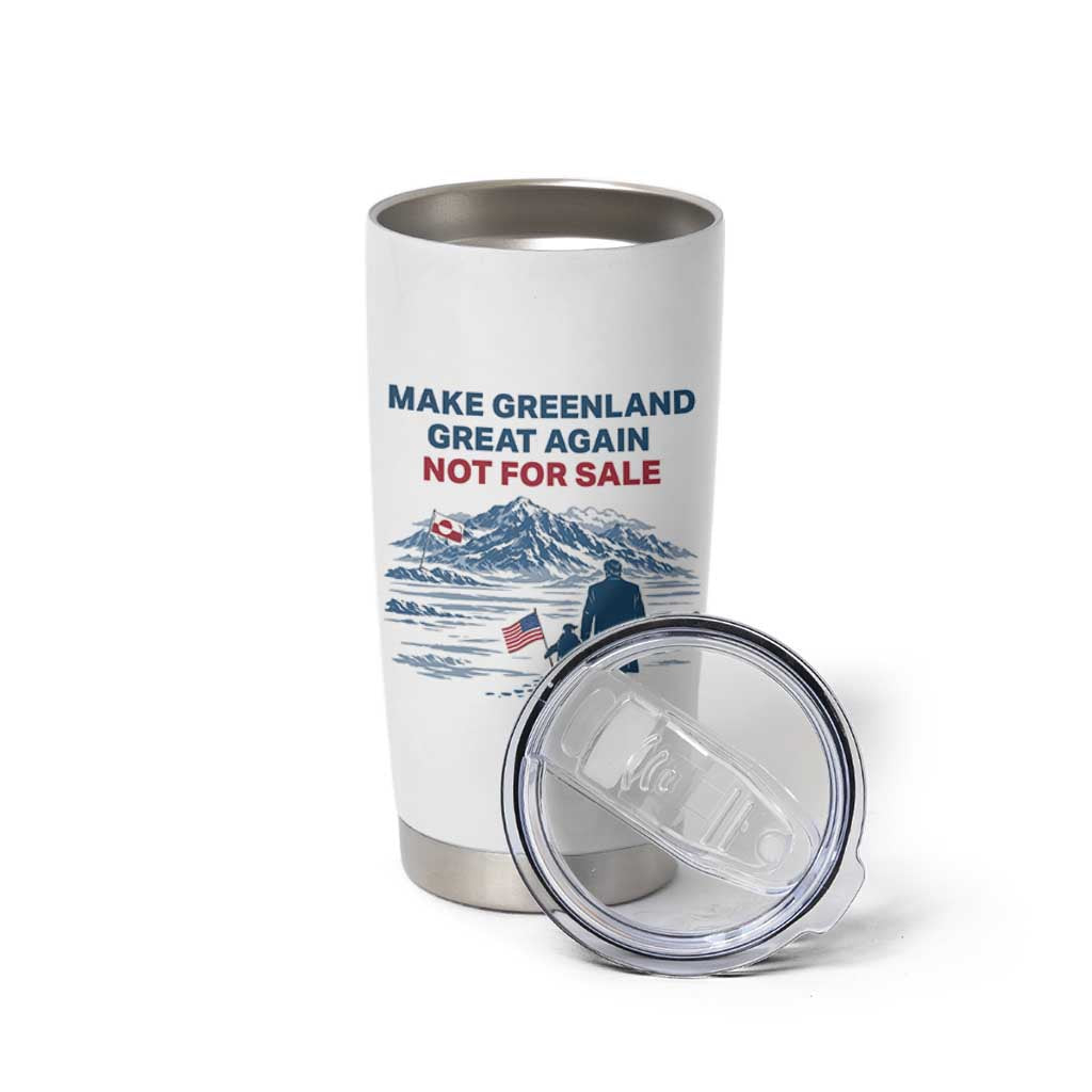 Greenland Is Not for Sale Tumbler Cup Funny Nihilist Penguin Greenland Political Meme FDT