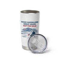 Greenland Is Not for Sale Tumbler Cup Funny Nihilist Penguin Greenland Political Meme FDT