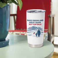 Greenland Is Not for Sale Tumbler Cup Funny Nihilist Penguin Greenland Political Meme FDT
