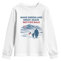Greenland Is Not for Sale Youth Sweatshirt Funny Nihilist Penguin Greenland Political Meme FDT