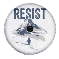 Funny Penguin Protest Spare Tire Cover Resist Penguin Mountain Hiking Meme
