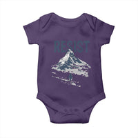 Funny Penguin Protest Baby Onesie Resist Penguin Mountain Hiking Meme