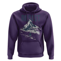 Funny Penguin Protest Hoodie Resist Penguin Mountain Hiking Meme