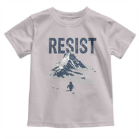 Funny Penguin Protest Toddler T Shirt Resist Penguin Mountain Hiking Meme