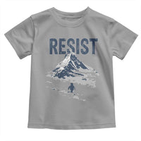 Funny Penguin Protest Toddler T Shirt Resist Penguin Mountain Hiking Meme