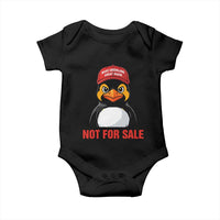 Greenland Is Not for Sale Baby Onesie Funny Nihilist Penguin FDT Political Meme