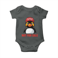 Greenland Is Not for Sale Baby Onesie Funny Nihilist Penguin FDT Political Meme