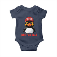 Greenland Is Not for Sale Baby Onesie Funny Nihilist Penguin FDT Political Meme