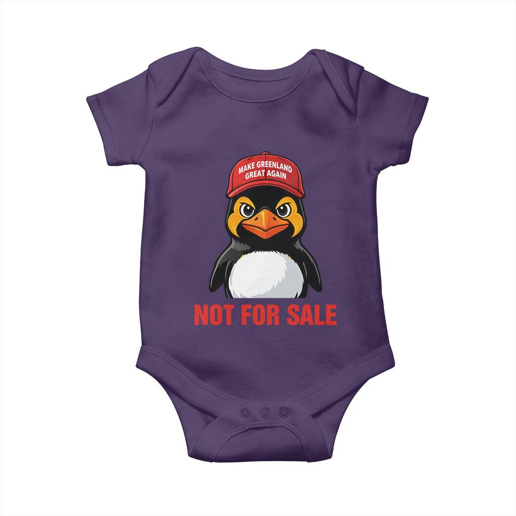 Greenland Is Not for Sale Baby Onesie Funny Nihilist Penguin FDT Political Meme