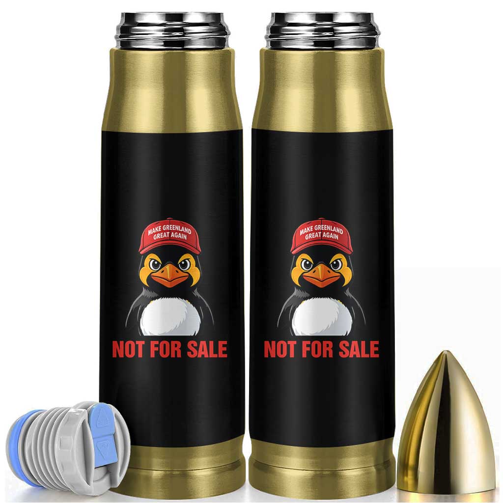 Greenland Is Not for Sale Bullet Tumbler Funny Nihilist Penguin FDT Political Meme