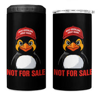 Greenland Is Not for Sale 4 in 1 Can Cooler Tumbler Funny Nihilist Penguin FDT Political Meme