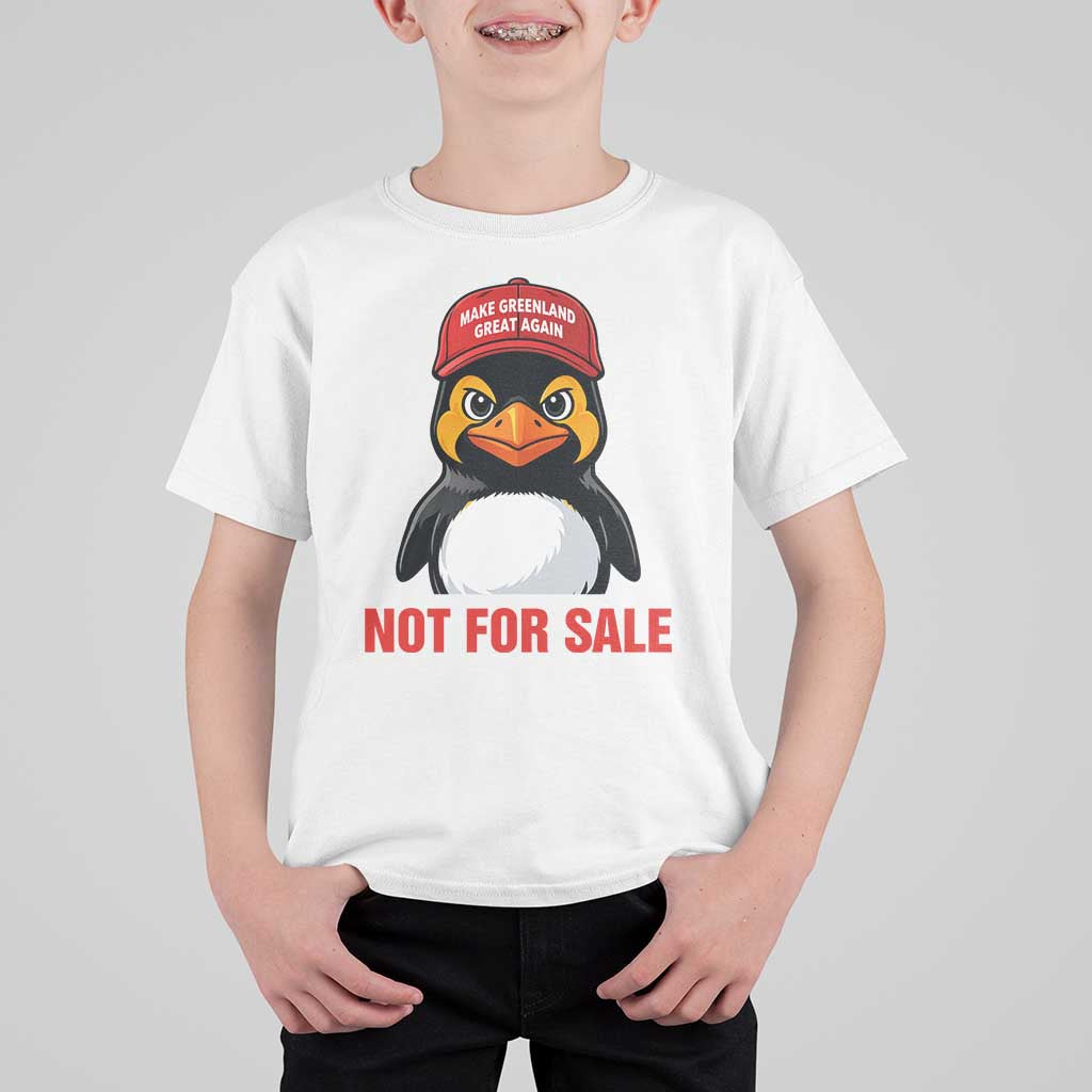 Greenland Is Not for Sale T Shirt For Kid Funny Nihilist Penguin FDT Political Meme