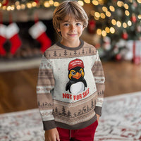 Greenland Is Not for Sale Ugly Christmas Sweater Funny Nihilist Penguin FDT Political Meme