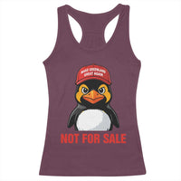 Greenland Is Not for Sale Racerback Tank Top Funny Nihilist Penguin FDT Political Meme