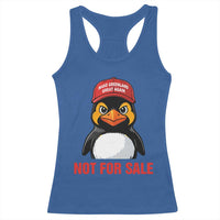 Greenland Is Not for Sale Racerback Tank Top Funny Nihilist Penguin FDT Political Meme