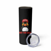 Greenland Is Not for Sale Skinny Tumbler Funny Nihilist Penguin FDT Political Meme