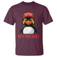 Greenland Is Not for Sale T Shirt Funny Nihilist Penguin FDT Political Meme