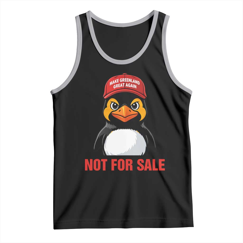 Greenland Is Not for Sale Tank Top Funny Nihilist Penguin FDT Political Meme