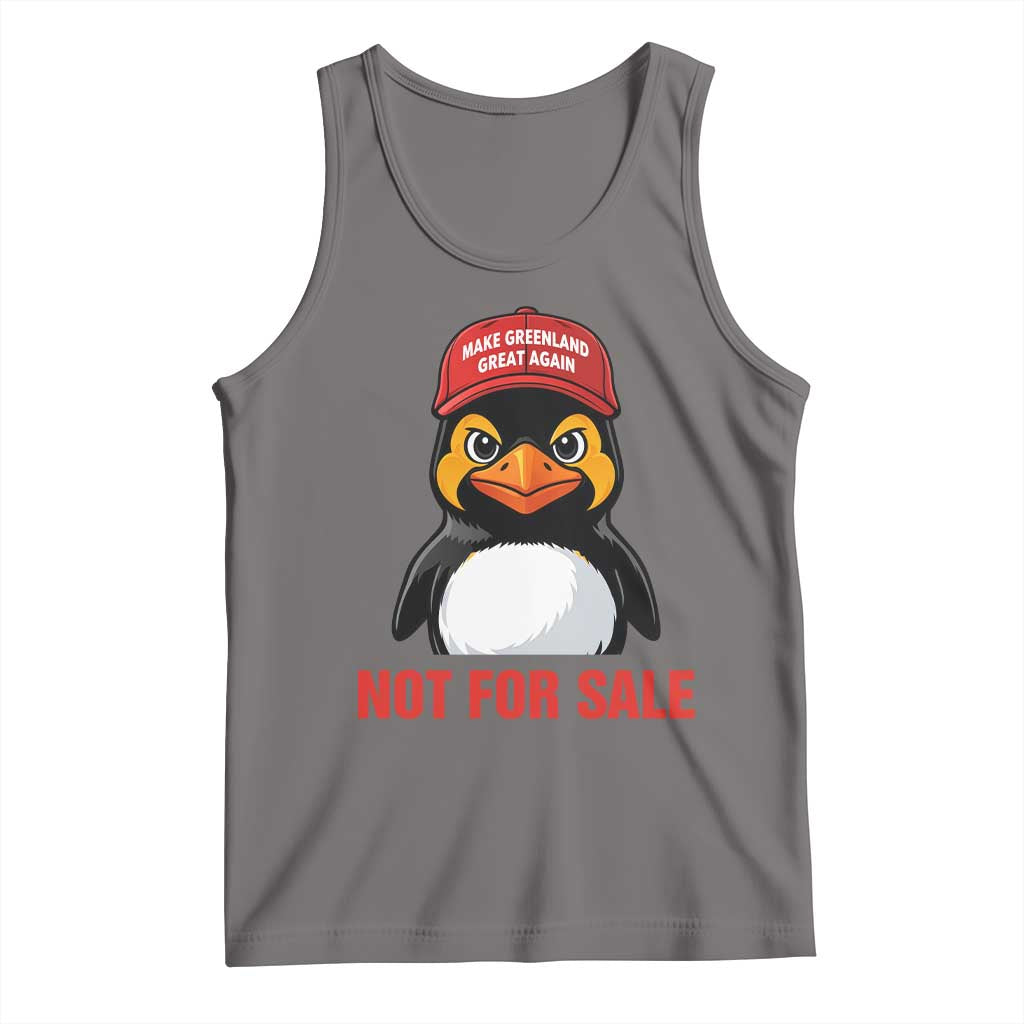 Greenland Is Not for Sale Tank Top Funny Nihilist Penguin FDT Political Meme