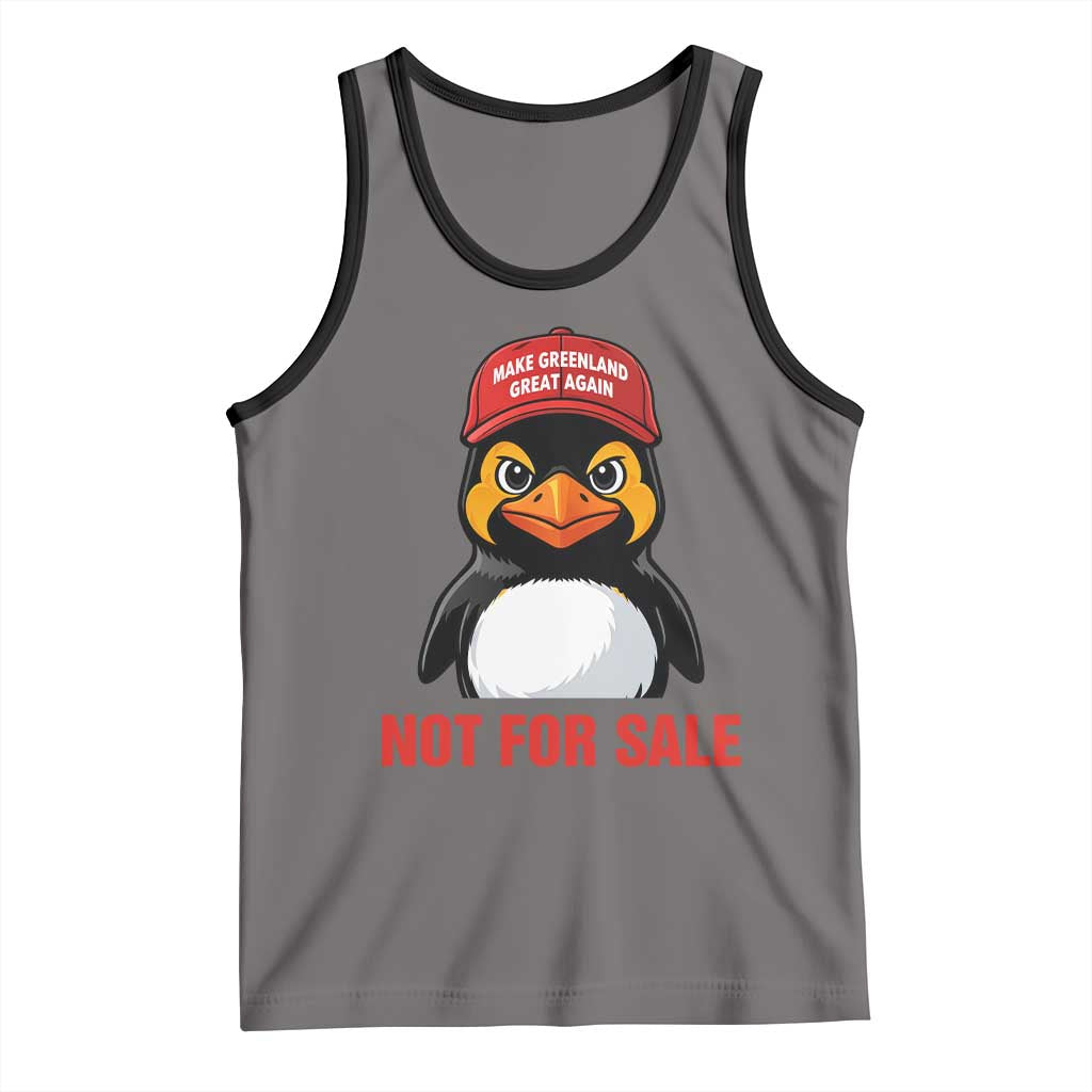 Greenland Is Not for Sale Tank Top Funny Nihilist Penguin FDT Political Meme