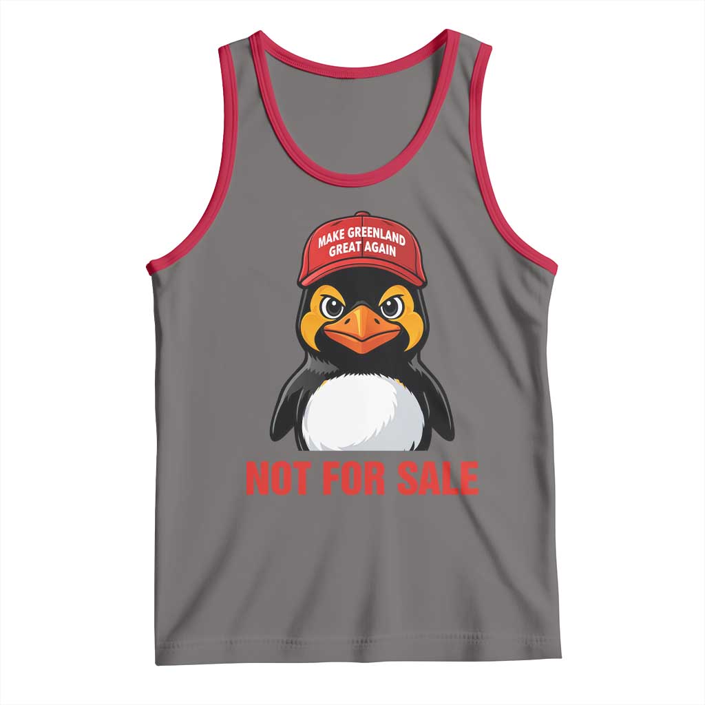 Greenland Is Not for Sale Tank Top Funny Nihilist Penguin FDT Political Meme