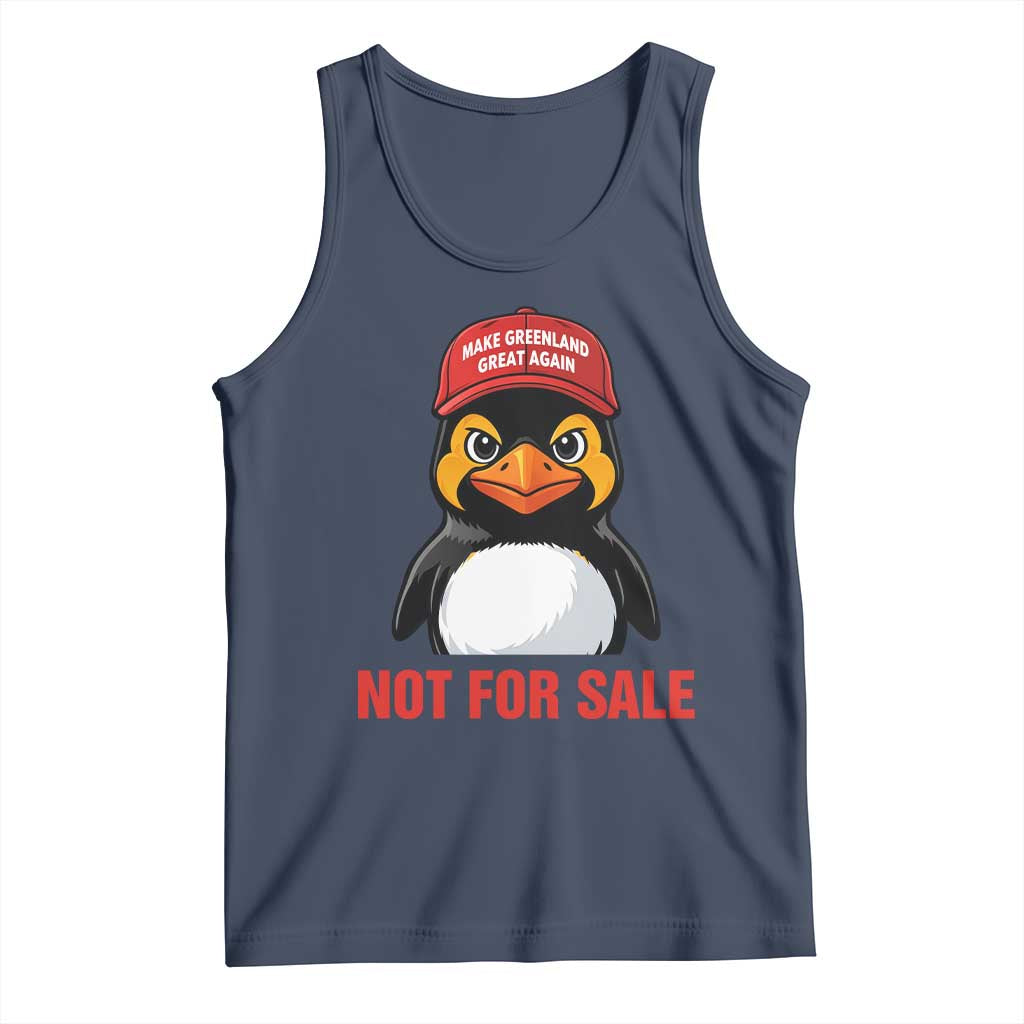 Greenland Is Not for Sale Tank Top Funny Nihilist Penguin FDT Political Meme