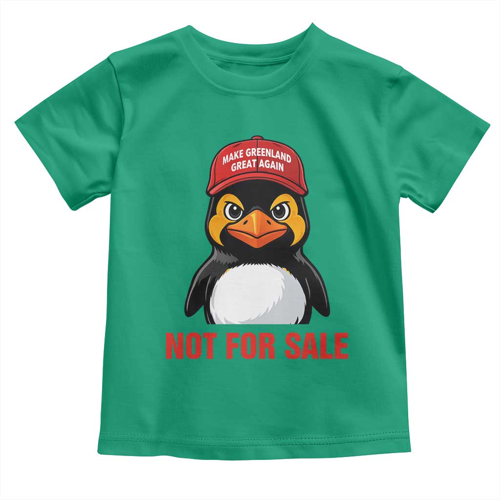 Greenland Is Not for Sale Toddler T Shirt Funny Nihilist Penguin FDT Political Meme