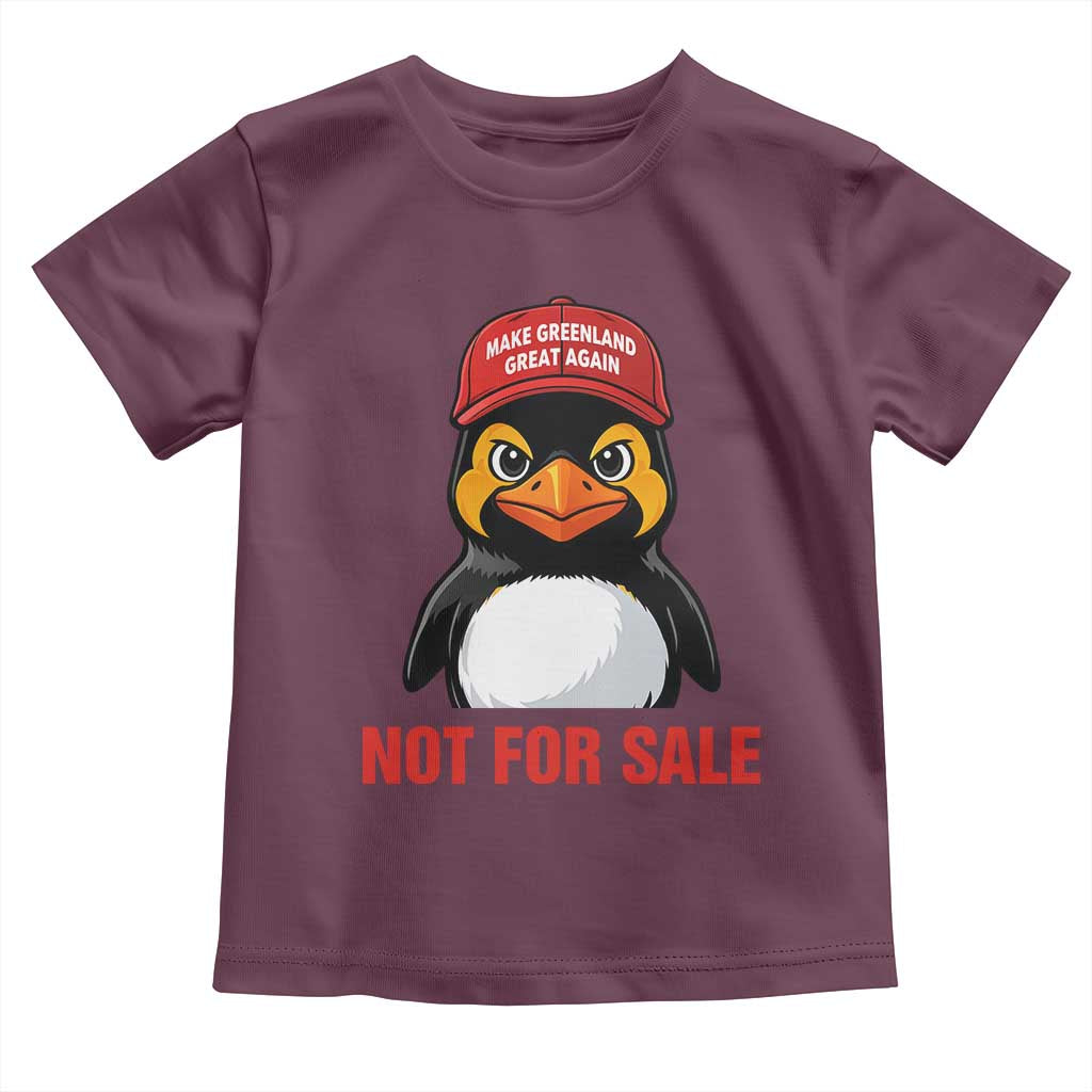 Greenland Is Not for Sale Toddler T Shirt Funny Nihilist Penguin FDT Political Meme