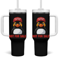 Greenland Is Not for Sale Tumbler With Handle Funny Nihilist Penguin FDT Political Meme