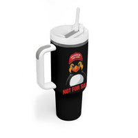 Greenland Is Not for Sale Tumbler With Handle Funny Nihilist Penguin FDT Political Meme