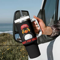 Greenland Is Not for Sale Tumbler With Handle Funny Nihilist Penguin FDT Political Meme