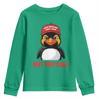 Greenland Is Not for Sale Youth Sweatshirt Funny Nihilist Penguin FDT Political Meme