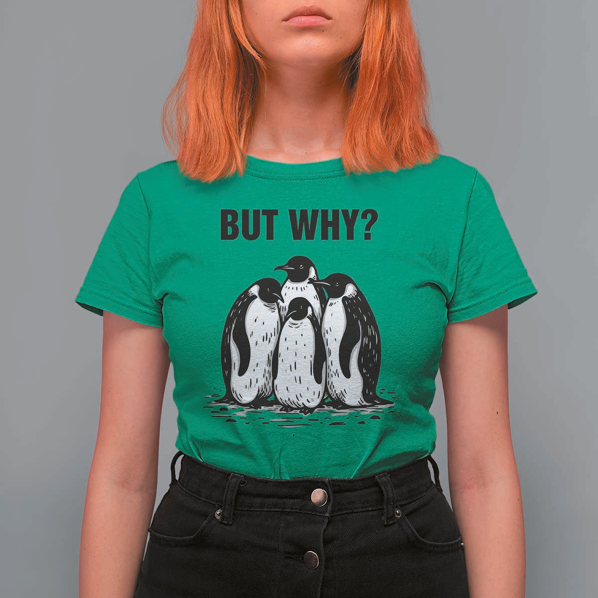 But Why Penguin T Shirt For Women Funny Nihilist Hiking
